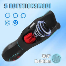 Load image into Gallery viewer, NEU Penis Vibrator Eichelvibrator mit 10 Vibrations und 5 Rotations, Elektrischer Masturbator Cup Masturbatoren Penistrainer Eichel Stimulator Mann Masturbieren SexSpielzeug für Männer