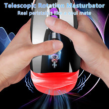 Load image into Gallery viewer, Elektrischer Masturbator Cup 10 Vibration und Heizfunktion mit Zunge lecken Penis Vibratoren Elektrische Masturbatoren Penis Trainer, Männer Eichel Stimulator 3D Realistischer Vagina Pussy