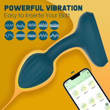 Load image into Gallery viewer, Analvibratoren für Mann Analplug mit APP-Steuerung und Fernbedienung Anfänger mit 10 Intensive Vibrationen Wiederaufladbarer Silikon Anus Vibration Prostata Massagegerät