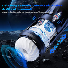 Load image into Gallery viewer, Masturbieren für Männer Elektrischer Masturbator, Sex Spielzeug für die Männer mit 3 Verdrehung &amp; 5 Teleskopfunktion Vibratiosmodi, 3D Realistisch Vagina Heizung Masturbatoren Taschenmuschi Sex Toys