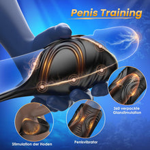 Load image into Gallery viewer, Analvibratoren Prostata Stimulation Männer, Sitzen und Reiten Anal Plug Sex Spielzeug für die Männer mit 9+9 Vibrationsmodi, Doppelmotoren Vibratorensets Analplug für Männer Analkugeln, App-Steuerung