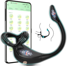 Load image into Gallery viewer, Dreieckiger Penisring Sex Spielzeug für die Männer, Penis Ring Erotik Sex spielzeug für Paare extrem sex, Cockring Erotisches Sexspielzeug für Klitoris, 10 Vibrationsmodi Dual Penisringe Massagegerät