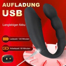 Load image into Gallery viewer, Doppeldildos Dildo Anal Vibrator Klitorisstimulator G-punkt Vagina Klitoris Anal Massage Drahtlose Steuerung Dildo Doppel Headed Vibratoren U-förmigen Sex spielzeug für für Frauen Lesben, Paar