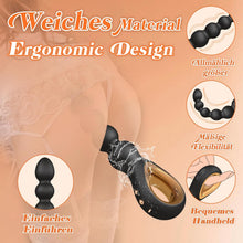 Load image into Gallery viewer, Analkugeln Analkette mit 6 Anal Beads, Sex Spielzeug anal Vibrator Prostata Stimulation Männer Analplug Sexspielzeug Buttplug Analplugs Analspielzeuge, Analvibratoren für Männer Anfänger Die Paare