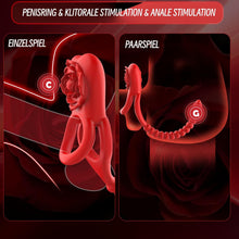 Load image into Gallery viewer, Analvibratoren für Mann Prostata Stimulation Männer mit Penisring Vibrationen Analplug für männer Sex Spielzeug für die Männer Anal Vibrator Anal dildo Anal Plug Buttplug für Paare Sexspielzeugs