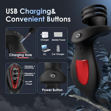 Load image into Gallery viewer, Vibrating Cock Ring Anal Plug - Sex Toys for Men Adult Toy Penis Ring with 11 Vibrators Modes, Vibrating Butt Plug Prostate Massager Male Sex Toy, Remote Control Vibrator Prostate Toy Lesbian Sex Toys