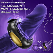 Load image into Gallery viewer, Penisring Vibrator Sex Spielzeug für die Männer Extrem -Cockring Penis Ring Sex Spielzeug für die Paare mit Einstellbare Größe,APP Fernbedienung Vibratorensets für Paare mit 10 Vibrations Penisringe.