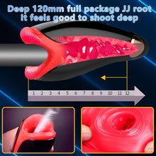 Load image into Gallery viewer, Elektrischer Masturbator Cup 10 Vibration und Heizfunktion mit Zunge lecken Penis Vibratoren Elektrische Masturbatoren Penis Trainer, Männer Eichel Stimulator 3D Realistischer Vagina Pussy