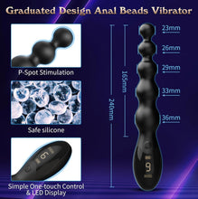 Load image into Gallery viewer, Vibrierender Buttplug - Sexspielzeug für Männer Prostata-Massagegerät Analspielzeug, Spielzeug für Erwachsene Analplugs Vibratoren Graduiertes &amp; Display-Design mit 9 Vibrationsmodi