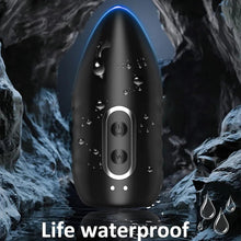 Load image into Gallery viewer, Silikon Elektrische Penis Trainer Vibrator für Männlicher Solo Masturbieren Einstellbare Größe Eichel Stimulator mit 10 Vibrationen Tappingmodi Masturbator Cup Sex Spielzeug für Männer Paare