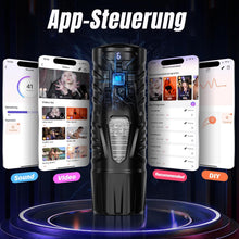 Load image into Gallery viewer, Masturbator Sexmaschine Maschinen &amp; Geräte Masturbieren für Männer mit 7 Modi Teleskopfunktion und Rotation, Sex Spielzeug für die Männer, Penis App-Steuerung LCD Display Masturbatoren