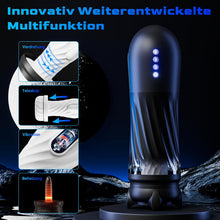 Load image into Gallery viewer, Masturbieren für Männer Elektrischer Masturbator, Sex Spielzeug für die Männer mit 3 Verdrehung &amp; 5 Teleskopfunktion Vibratiosmodi, 3D Realistisch Vagina Heizung Masturbatoren Taschenmuschi Sex Toys