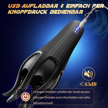 Load image into Gallery viewer, Masturbieren für Männer Penis Eichel Stimulator, Sex Spielzeug für die Männer Zunge Oralsex Masturbator 10 Modi, Vibratorensets Sexspielzeug für Männer Solo Paare Masturbatoren Taschenmuschi