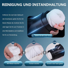 Load image into Gallery viewer, Elektrischer Masturbator Mann Cup Heizfunktion Mit Mit 10 Teleskopisch 10 Saugmodi Für Männer Sex Spielzeug Sexspielzeug Taschenmuschi Penis Masturbatoren Vibrator Blowjob