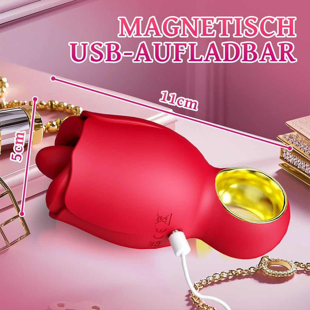 Vibrator für Frauen Sex Spielzeug für die Frau,Vibratorensets für Frauen Zunge Lecken Klistoris mit 8 Zungelecken Vibrationmodi Sexspielzeug Leise Stimulation G-punkt Sex Toys für Frauen