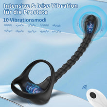 Load image into Gallery viewer, Prostata Stimulation Männer mit Penisring Vibratoren - Cockringe Analvibratoren für Mann mit Fernbedienung, 10 Vibrationsmodi Anal Vibratorstarb Vibration, Sex Spielzeug für Die Männer Paare Extrem