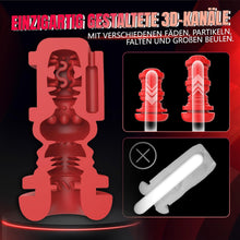 Load image into Gallery viewer, Elektrischer Masturbator Cup Masturbieren für Männer, Sex Spielzeug für die Männer mit 8 Teleskopfunktion und 8 Vibrationsmodi, Sex toys 3D Vagina Taschenmuschi, LCD Display, Masturbatoren Solo