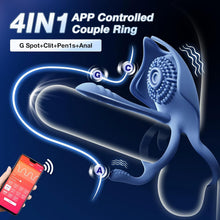 Load image into Gallery viewer, Penisring Vibrator mit App, Sex spielzeug für Paare extrem sex, Penisringe Erotik Sex Spielzeug für die Männer, Cockring für Klitoris Penis, Erotisches Pleasure Ring mit 5 Vibrationsmodi Sex Toys