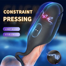 Load image into Gallery viewer, Elektrische Penis Trainer mit 5 Elektroschock-Modi und 10 Vibrationen Silikon Vibrator Masturbator Penis Stimulator Masturbieren Eichelstimulator Penistrainer Sex Spielzeug für Männer Paare