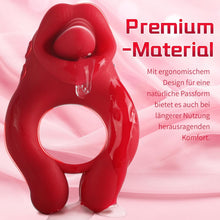 Load image into Gallery viewer, Penisring Vibrator, Sexspielzeug für die Paare Extrem Penis Vibrator 10 G-Punkt Vibrationsmodi and 10 Zungenlecken Klitoris Stimulator Cock Ring Sex Spielzeug für die Männer Frauen