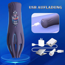 Load image into Gallery viewer, Elektrische Eichelvibrator,Penis-Vibrator im Griffdesign Mit 10 Vibrationsmodi Penistrainer Massagegerät,Elektrische Masturbator Cup Multiple Reize Sexspielzeug für Mann Silikon Männerpokal