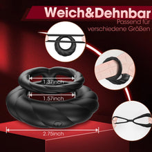 Load image into Gallery viewer, Penisring Vibrator, Sex Spielzeug für die Männer Penis Ring mit 10 Vibrationsmodi, Dual Penisringe Sextoysets für Paare Einstellbare Größe
