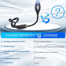 Load image into Gallery viewer, Penisring Analplug Sex Spielzeug mit 10 Vibrationsmodi, Dehnbar Silikon Analvibratoren Prostata Vibratoren Mann Buttplug Cockring Extrtem Sextoys