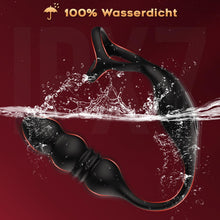 Load image into Gallery viewer, Anal Vibrator Prostata Stimulation Männer mit Penisring Sex Spielzeug für die Männer Anal Dildo Analplug Analvibratoren für Mann Anal Plug Vibratoren für Männer mit 9 Vibrationsmodi Sex Toys