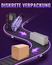 Load image into Gallery viewer, Masturbieren für Männer mit Zungenleck Sex Spielzeug für die Männer - Full-Wrap Masturbator Sexspielzeug für Männer Solo, Penis Eichel Vibrator Masturbator, KI-Interaktion Sex Toyset für Man