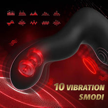 Load image into Gallery viewer, Analplug-Sexspielzeug für Männer mit automatischer Aufblasfunktion und 10 Vibrationsmodi, vibrierender Prostatamassager mit Penisring und Fernbedienung, 3-in-1-Sexspielzeug für Männer – Analdildo