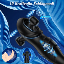 Load image into Gallery viewer, Analvibratoren für Männ Prostata Stimulation Männer Analplug für männer mit 10 Schlagmodi 10 Vibrationen Sexspielzeug für die Männer Anal Vibrator Dildo Vibratorensets für Männer Perineum Stimulation