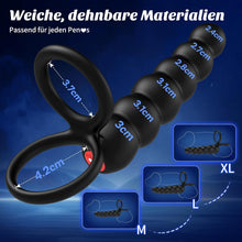 Load image into Gallery viewer, Sex Spielzeug für die Paare Anal Vibrator, Doppel Penetrations Dildo Penies Ring für Sex Sexspielzeug Männer, Penisring Analvibratoren Mann Prostata Stimulation, Paarvibrator für Paare Sex Toys Extrem