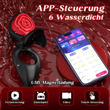 Load image into Gallery viewer, Penisring Vibrator mit Klitoris Hoden Stimulator Penis Ring Vibratoren Sex spielzeug für die paare Cockring mit 9 Vibrationsmodi Sex Spielzeug für die Männer Solo erotisches sexspielzeug für paare