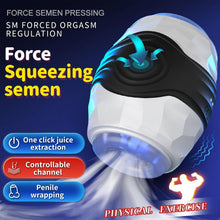 Load image into Gallery viewer, Herren Dual Channel Elektrischer Masturbator mit 10 Vibrationsmodi Penisvibrator, Penistrainer Sexspielzeug Elektrischer Masturbationsbecher Männer Solo Sexspielzeug
