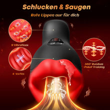 Load image into Gallery viewer, Masturbieren für Männer Dual-End Beads Stimulation 9 Vibration, Sex Spielzeug für die Männer Masturbator Penis Vibrator 4 Wellensaugen, Sex Toyset für Man mit Manuelles Trainer App Control Contitop