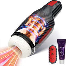 Load image into Gallery viewer, Masturbieren FüR MäNner - Masturbatoren FüR Die MäNner Mit 5 Saugmodus Und 10 Vibrationsmodi, Taschenmuschi FüR Die MäNner 3d Realistische Vagina Heizung