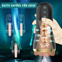 Load image into Gallery viewer, Elektrischer Masturbator Cup 10 Vibration mit 5 Saugmodi Sex Spielzeug für die Männer solo Sex Toys Masturbieren für Männer Taschenmuschi Penis Masturbatoren mit 3D Realistischer Vagina Pussy