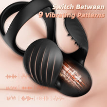 Load image into Gallery viewer, Penisring Vibrator Mit APP Penis Hoden Stimulation Massagegerät Cockring Silikon Penistrainer mit 9 Vibrationsmodi für Langwährende Erektion Penis Ring Sex Spielzeug für Männer Paare Extrem