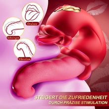Load image into Gallery viewer, Vibration für frauen Zunge Vibrator, Sex Spielzeug für die Frau 3 in 1 Vibratorensets für frauen klitoris mit 10 Swing Modus sex toys，Sexspielzeug für frauen solo Vibratoren Sex toyset für woman