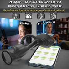 Load image into Gallery viewer, APP Penisring Set Sex Spielzeug für die Männer, 9 Vibrationsmodi Penis Vibrator Massagegerät, Penis Ring Cockringe Erotik Sexspielzeug für Paare Extrem Sex, Cockring Hodenringe Erotisches für Klitoris