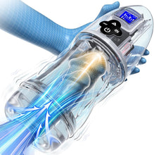 Load image into Gallery viewer, Elektrischer Masturbator Masturbieren für Männer mit 7 Saugmodi 10 Vibrationen Sex Spielzeug für die Männer Transparent 3D Taschenmuschi Blowjob Masturbatoren Penis Vibrator Trainer Pussy Sexspielzeug