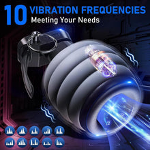 Load image into Gallery viewer, Elektrische Masturbator Cup mit 10 leistungsstarke Vibrationsmodi Penis Training Vibrator Sexspielzeug für Männer Taschenmuschi Sex Toyset Herren