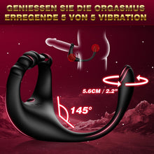 Load image into Gallery viewer, Prostata Stimulation Männer Analvibratoren für Mann - Analplug# für Männe Anal Vibrator mit Einstellbar Penisring, Sex Spielzeug für die Männer Vibratorensets Anal Dildo Plug Sex Toys mit 10 Modi