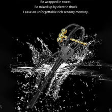 Load image into Gallery viewer, Elektro Shock Einstellbar Silikon Penisring Eichelring mit Kugel Elektrische Stimulation