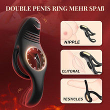 Load image into Gallery viewer, Penisring Vibrator Spielzeug für die Paare Klitoris, Penis Ring Erotisches Sex Spielzeug für Paare Extrem Sex 10 Vibrationsmodi, Penisringe Sex Spielzeug für die Männer Solo Dual Cockring Massagegerät