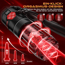Load image into Gallery viewer, Elektrischer Masturbator Sex Spielzeug für die Männer,Masturbieren für Männer mit 7 Modi Saugen &amp; Vibrieren &amp; Schieben &amp; Rotieren,Taschenmuschi Realistisch Stimulator 3D Realistischer Vagina,Sex Toy