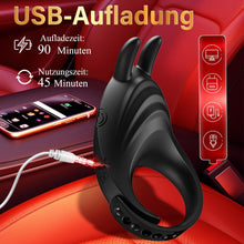 Load image into Gallery viewer, Sex Spielzeug für die Männer Penisring mit Einstellbare Größe, Cockring Vibration Sex Spielzeug für Paare mit Rabbit Vibrator für Klitoris, Erotik Sexspielzeug Penis Ring Sex 7 Vibrationsmodi Sex Toys