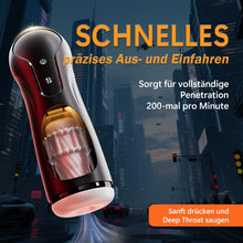 Load image into Gallery viewer, Masturbieren für Männer PINTLE Elektrische Cup-Masturbatoren mit 10 Saugen &amp; Schlucken &amp; Vaginalverengung &amp; Kolbenbewegung Leise Bohrmaschine Blowjob Sex Spielzeug für die Männer Paare Solo Sextoys