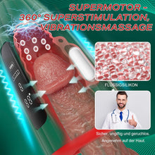 Load image into Gallery viewer, 360° umwickeltes Elektrischer Masturbator Groß Penistrainer Vibrator Sex Spielzeug für Männer, HeizfunktionPenisvibrator 9 Vibrations für Training längere Ausdauer, Eichel Stimulator Sexspielzeug solo