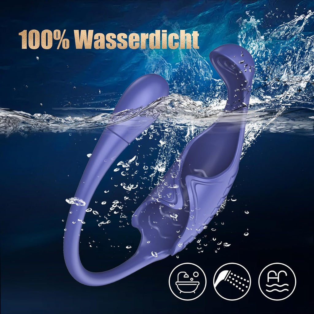 Elektrischer Masturbator Penistrainer Vibrator, Masturbieren für Männer mit 9 Vibration, 4IN 1 Sexspielzeug Penis Eichel Hodensack AnalVibrator Prostata Stimulator Masturbatoren Sex Spielzeug für Männ